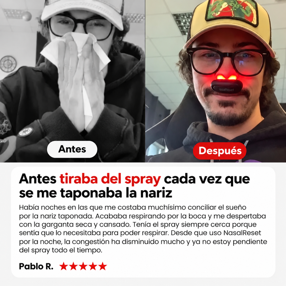 NasalReset® — Terapia de Luz Roja Nasal