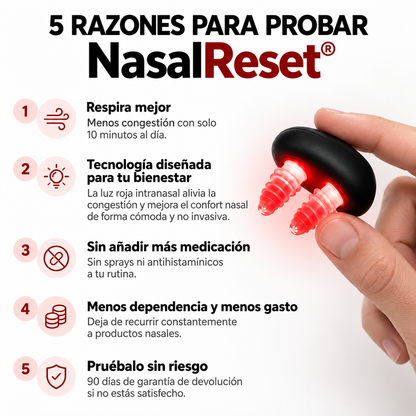 NasalReset® — Terapia de Luz Roja Nasal