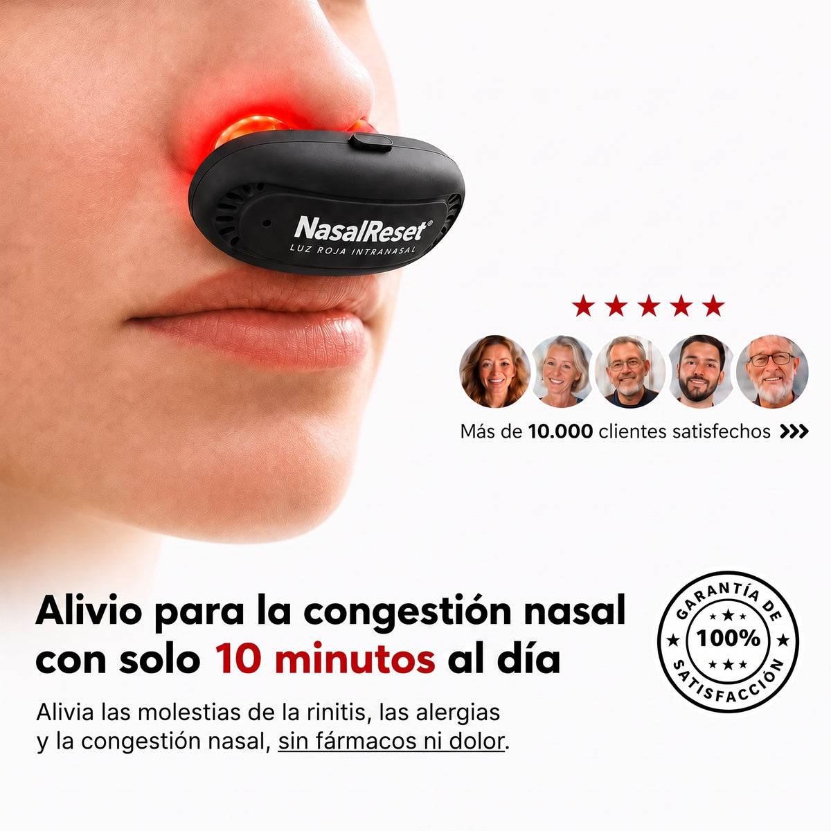 NasalReset® — Terapia de Luz Roja Nasal